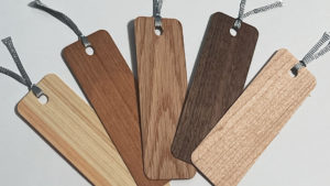 5種の木製しおり